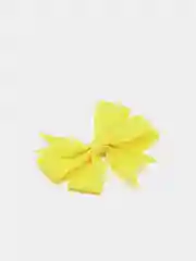 Бант для волос на зажиме жёлтый