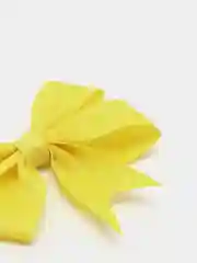 Бант для волос на зажиме жёлтый