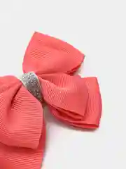 Кораллово-розовый повязка для девочки с бантиком
