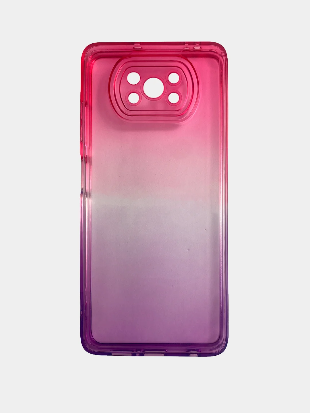 Розовый чехол для Xiaomi Poco X3, Redmi 9C, Redmi 9A, Redmi 10, неоновый, двухцветный