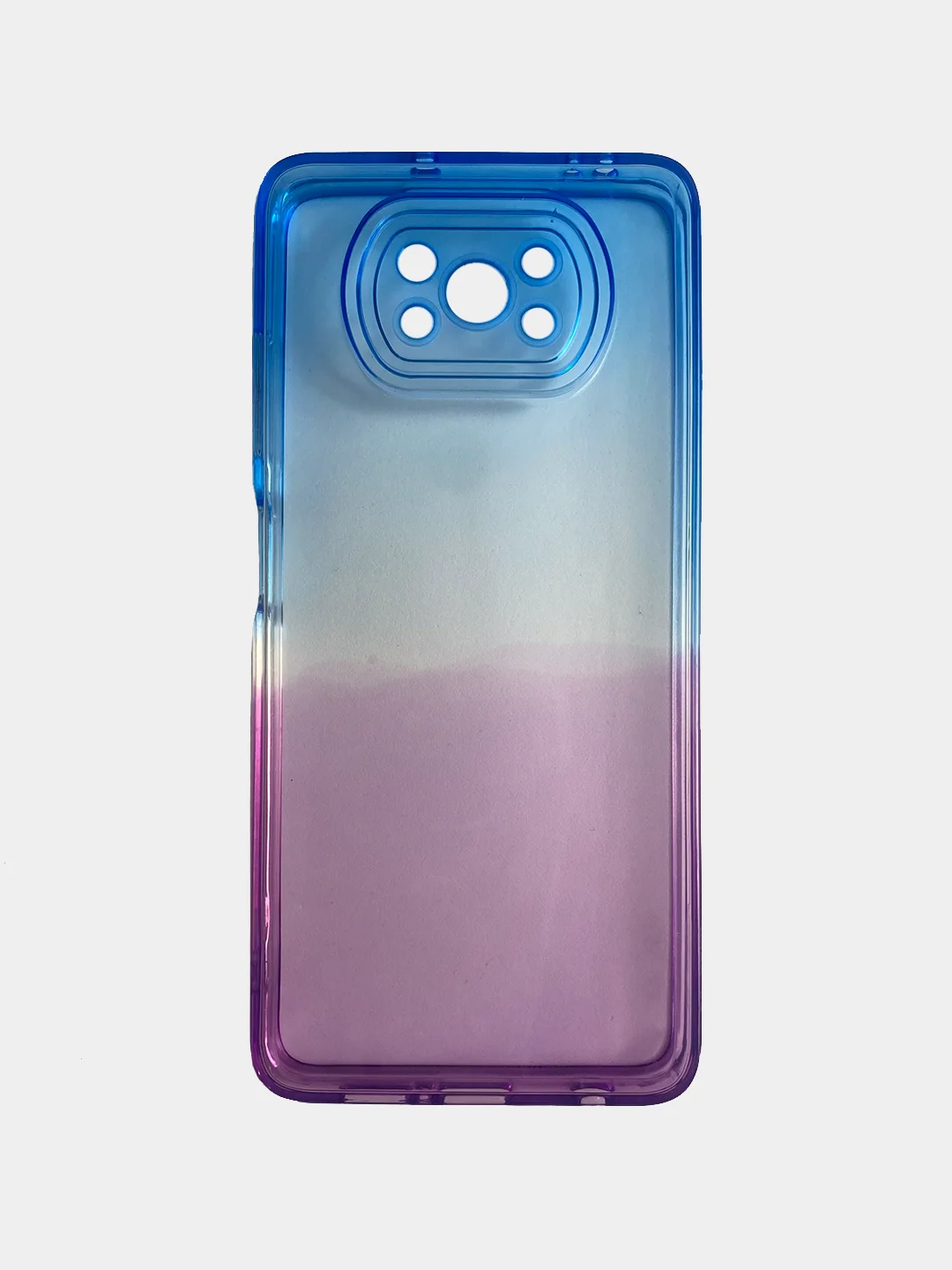 Синий чехол для Xiaomi Poco X3, Redmi 9C, Redmi 9A, Redmi 10, неоновый, двухцветный