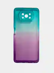 Бирюзовый чехол для Xiaomi Poco X3, Redmi 9C, Redmi 9A, Redmi 10, неоновый, двухцветный
