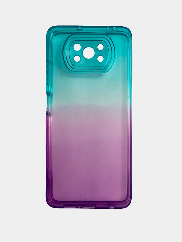 Чехол для Xiaomi Poco X3, Redmi 9C, Redmi 9A, Redmi 10, неоновый, двухцветный