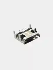 10 штук Гнездо micro-USB 5 контактов smd (нижнее крепление, 4 крепежа в плату)