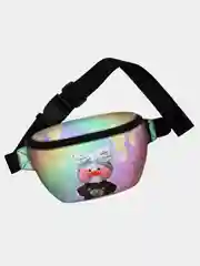 Сиреневый поясная сумка для девочек и девушек 3D "Лалафанфан", на плечо, поясная сумка женская