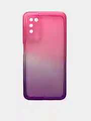 Розовый чехол для Samsung A03 S, A12, A22, A32, неоновый, двухцветный
