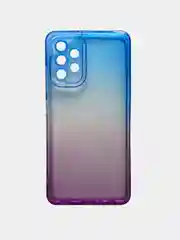 Синий чехол для Samsung A03 S, A12, A22, A32, неоновый, двухцветный