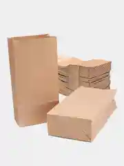 Пакет бумажный без ручек крафт прямое дно (10шт)