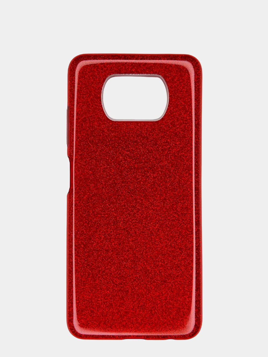 Красный чехол для Xiaomi Poco F3, Poco X3, блестящий