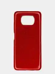 Красный чехол для Xiaomi Poco F3, Poco X3, блестящий