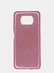 Розовый чехол для Xiaomi Poco F3, Poco X3, блестящий