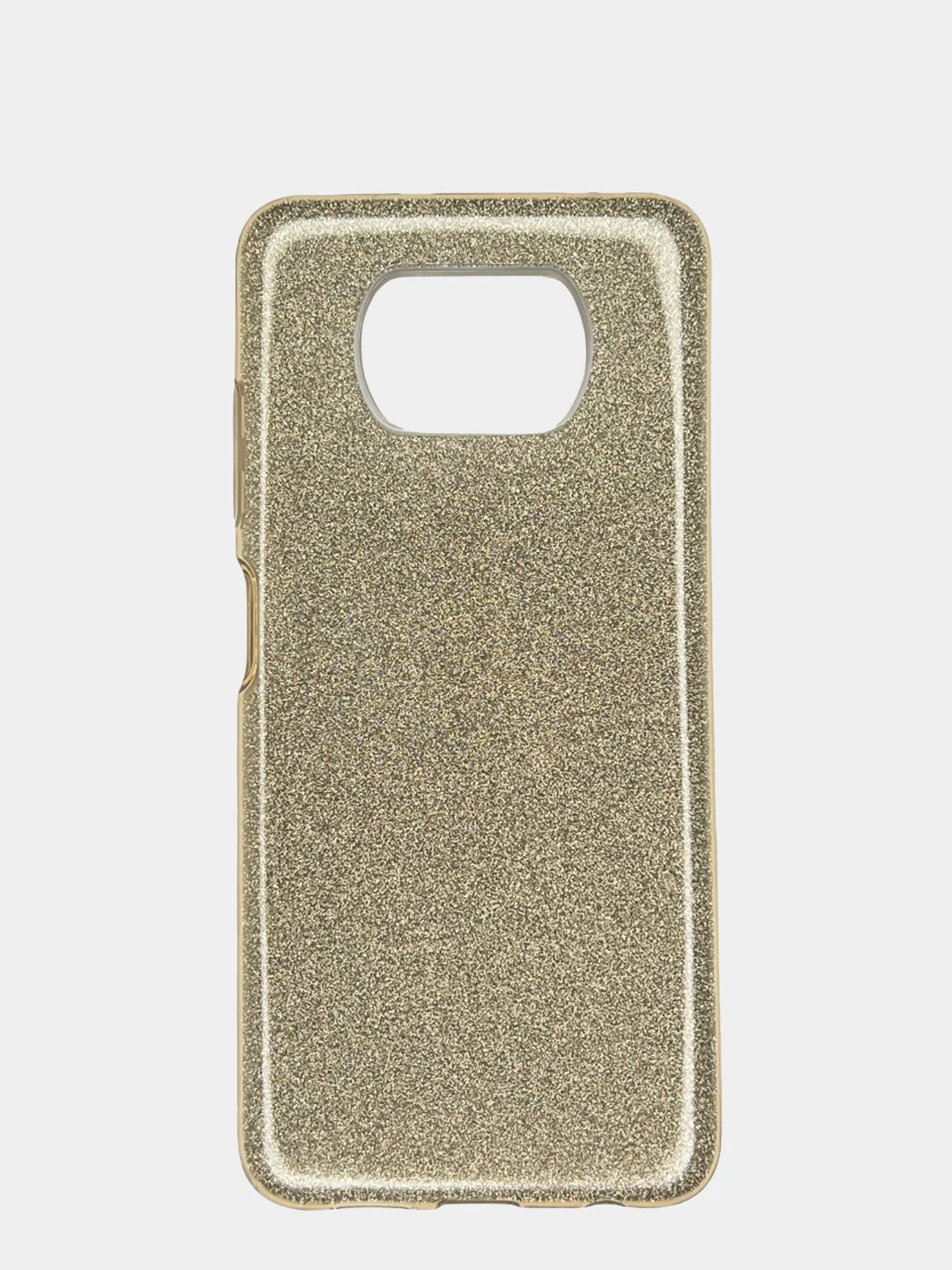 Золотой чехол для Xiaomi Poco F3, Poco X3, блестящий
