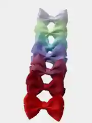 Бантик из репсовой ленты, резинка
