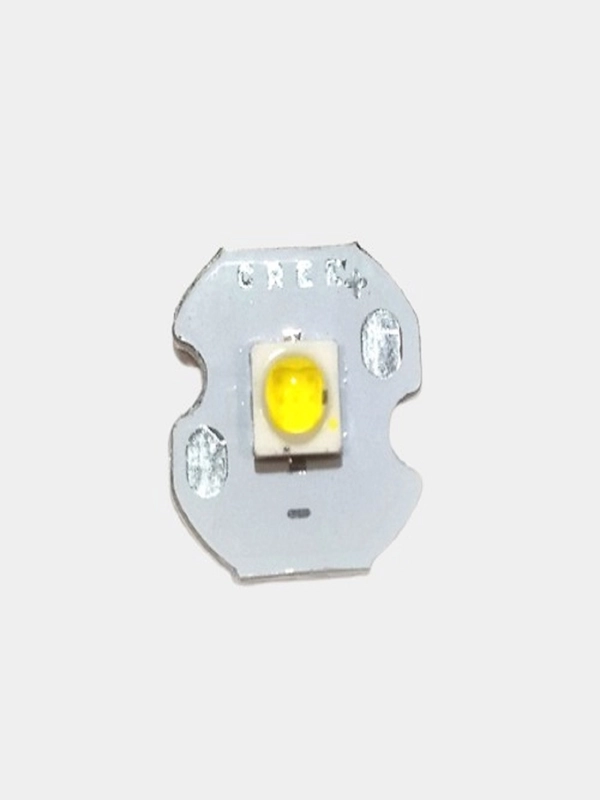 Светодиод мощный CREE XPE 1W 2.8-3V 0.350A 4000K на радиаторе 12мм