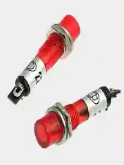 Лампа неоновая в корпусе N-283-R 220V красный световой индикатор