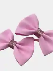 Бордовый мини-бантики для волос, резинка