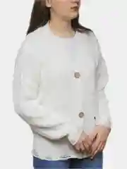 Белый кардиган женский драный, рваный свитер дырявый, кофта вязаная