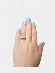 Серебряный кольцо под серебро Перо