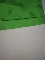 Шорты удлиненные на ремне с принтом, зеленые