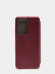 Бордовый чехол книжка Samsung S21 Ultra