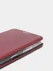 Бордовый чехол книжка Samsung S21 Ultra