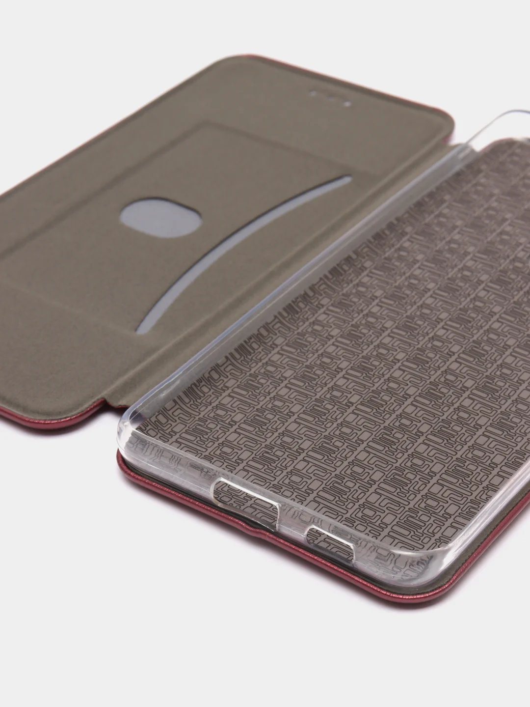 Бордовый чехол книжка Samsung S21 Ultra