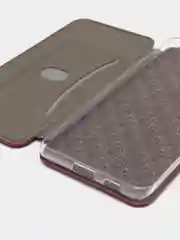 Бордовый чехол книжка Samsung S21 Ultra