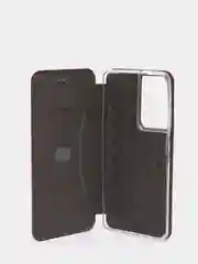 Бордовый чехол книжка Samsung S21 Ultra