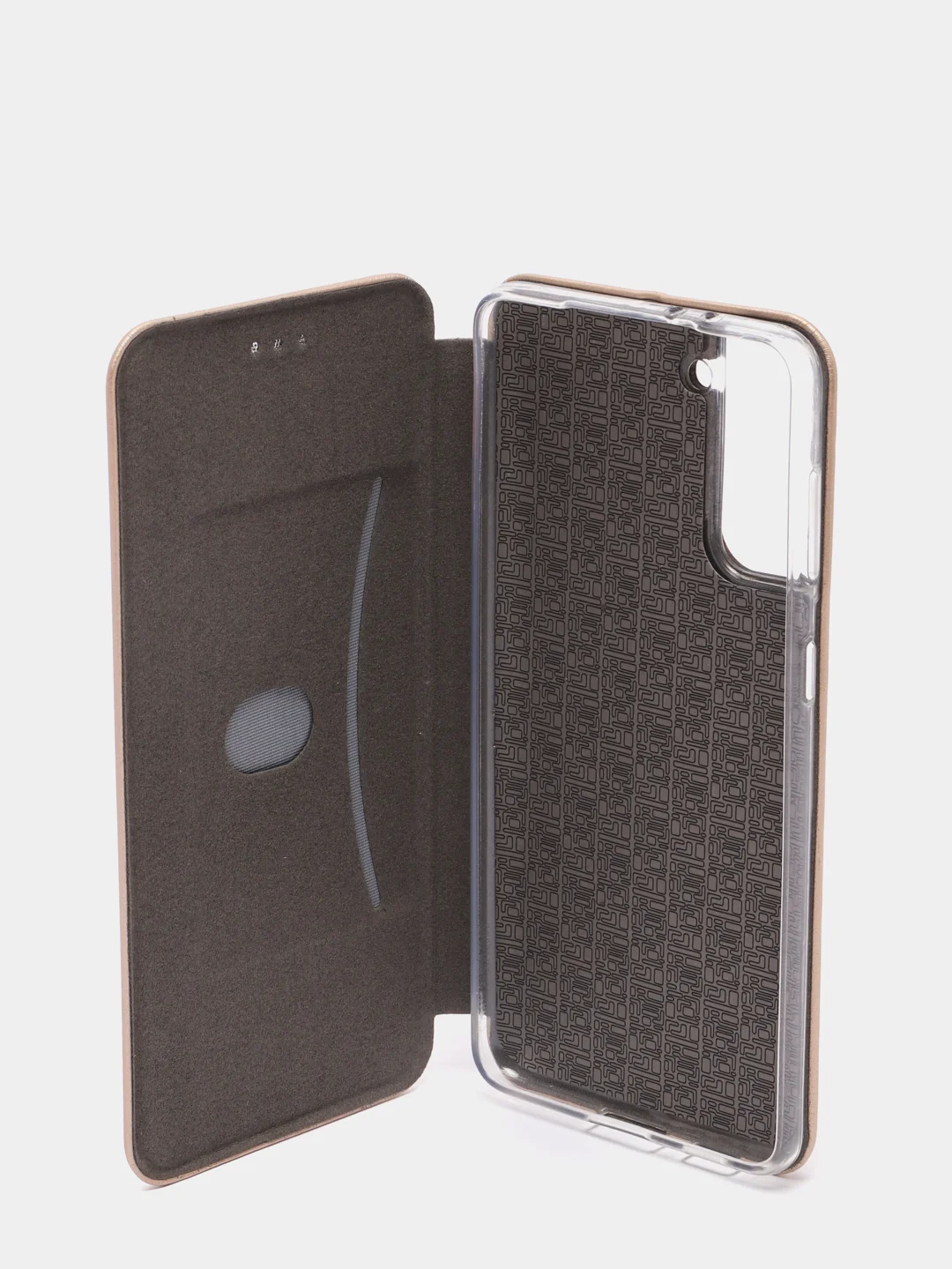 Золотой чехол книжка Samsung S21 Plus