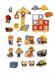 Развивающая настольная игра "Панорама. Стройка", 21 деталь