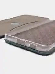 Зеленый чехол книжка Samsung S21 Ultra