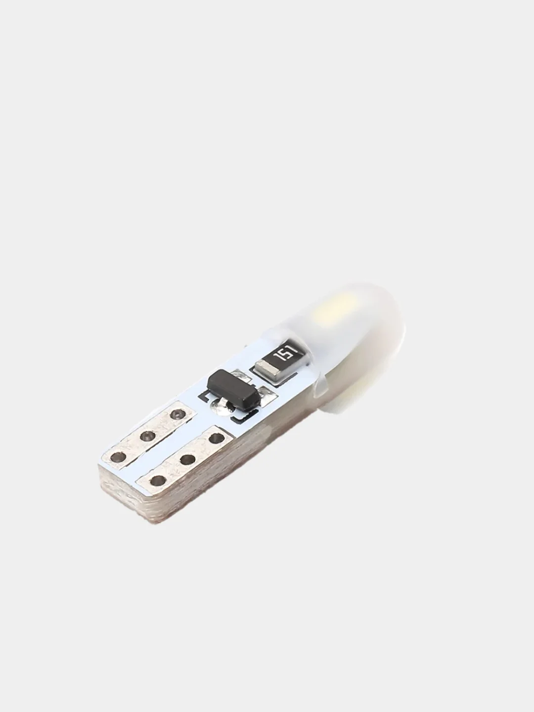 Белый автомобильная светодиодная лампа Т5 3014 2 SMD, 5 штук