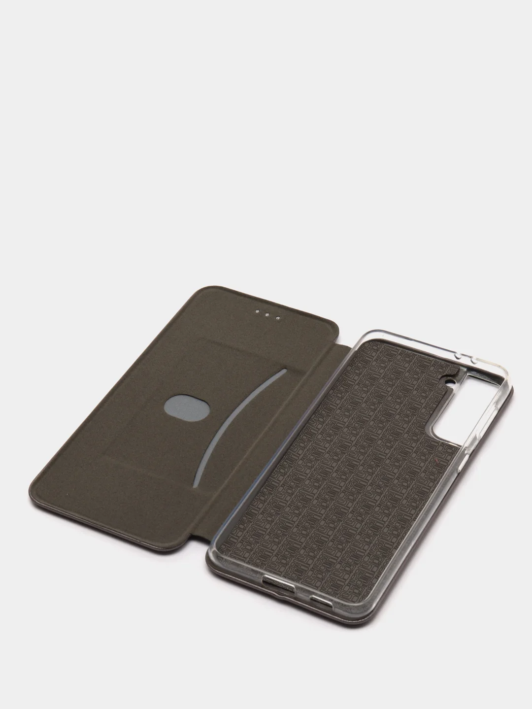 Серый чехол книжка Samsung S21 Plus