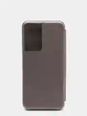 Серый чехол книжка Samsung S21 Ultra