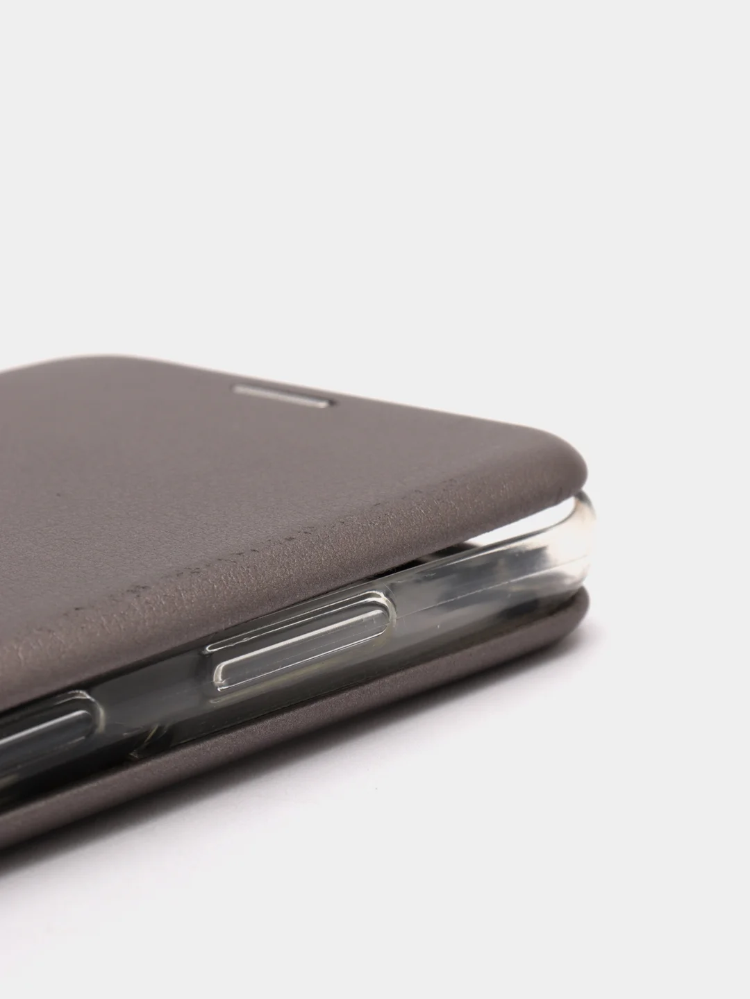 Серый чехол книжка Samsung S21 Ultra