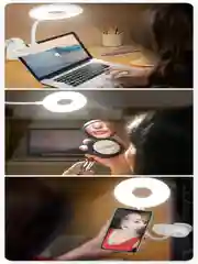 Светодиодная настольная лампа с зажимом, USB