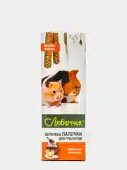Палочки зерновые для грызунов, хомячков, свинок, крыс, мышей Любимчик медово-яичные, 2 шт