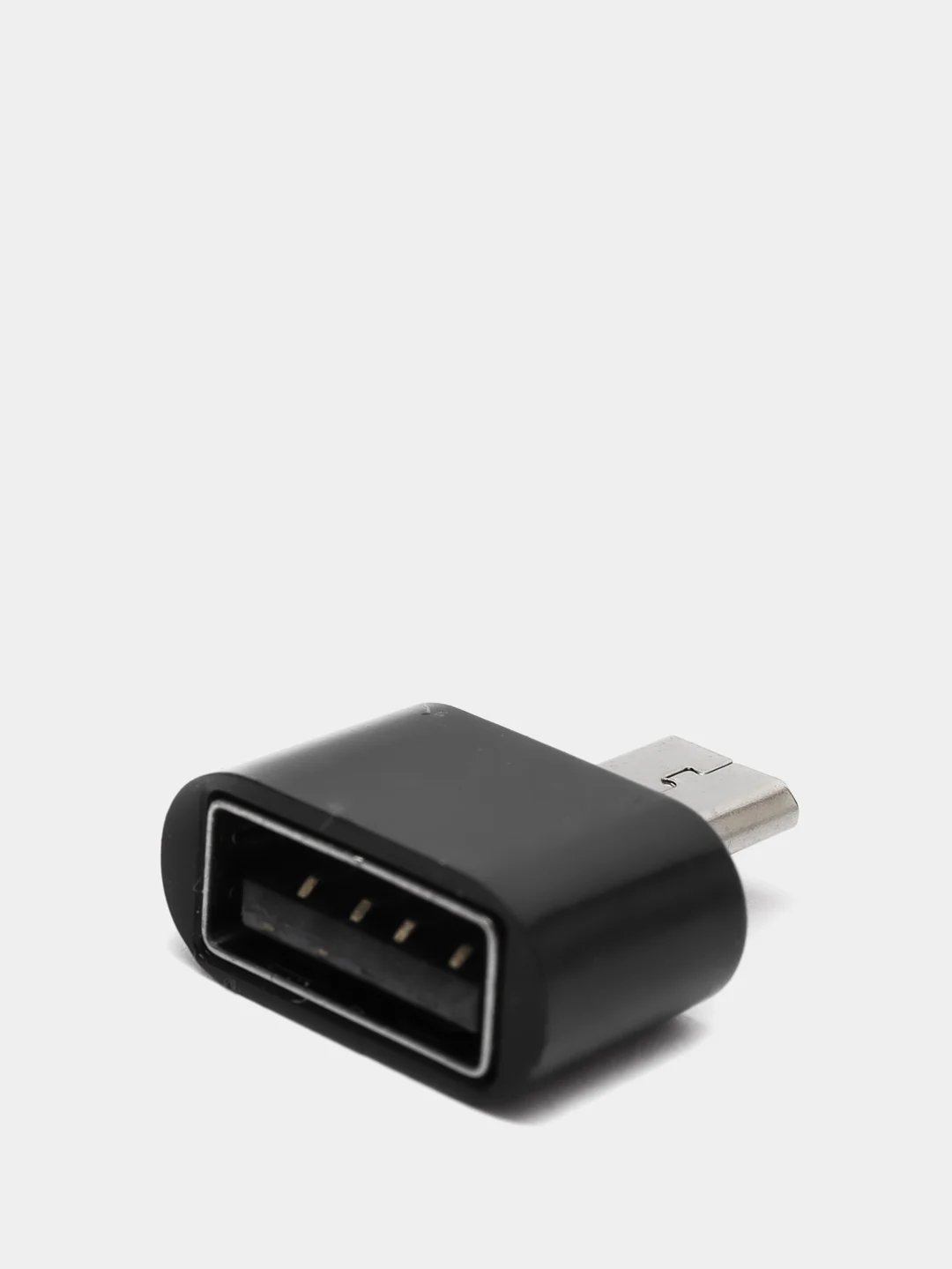 Белый переходник (адаптер) USB (мама) на Micro USB (папа)