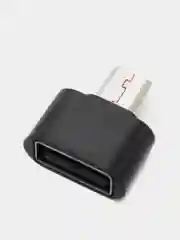 Черный переходник (адаптер) USB (мама) на Micro USB (папа)