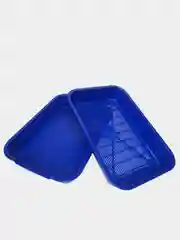 Синий лоток туалет с сеткой для кошек и котят