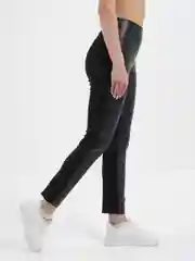 Черный легинсы женские Toples, кожаные, экокожа