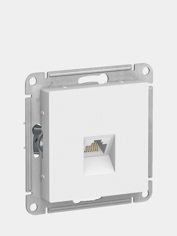 Розетка компьютерная Schneider Electric AtlasDesign RJ45, механизм, белый, ATN000183