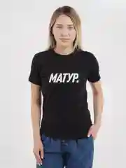 Футболка Seletstore с татарским принтом "Матур.", унисекс, хлопок, черная