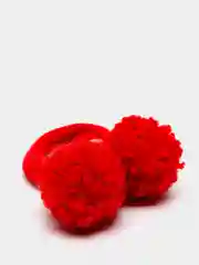 Багровый детские резинки парные