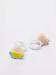 Белый детские резинки парные