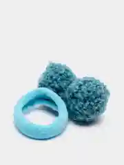 Бирюзовый детские резинки парные