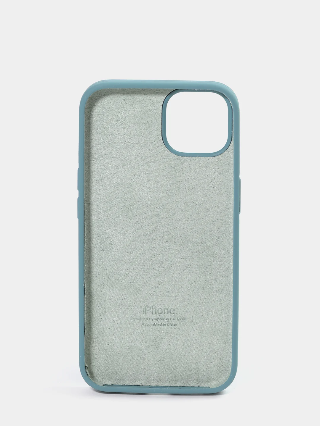 Зелёный хаки чехол Silicone Case для iPhone 13 с закрытым низом
