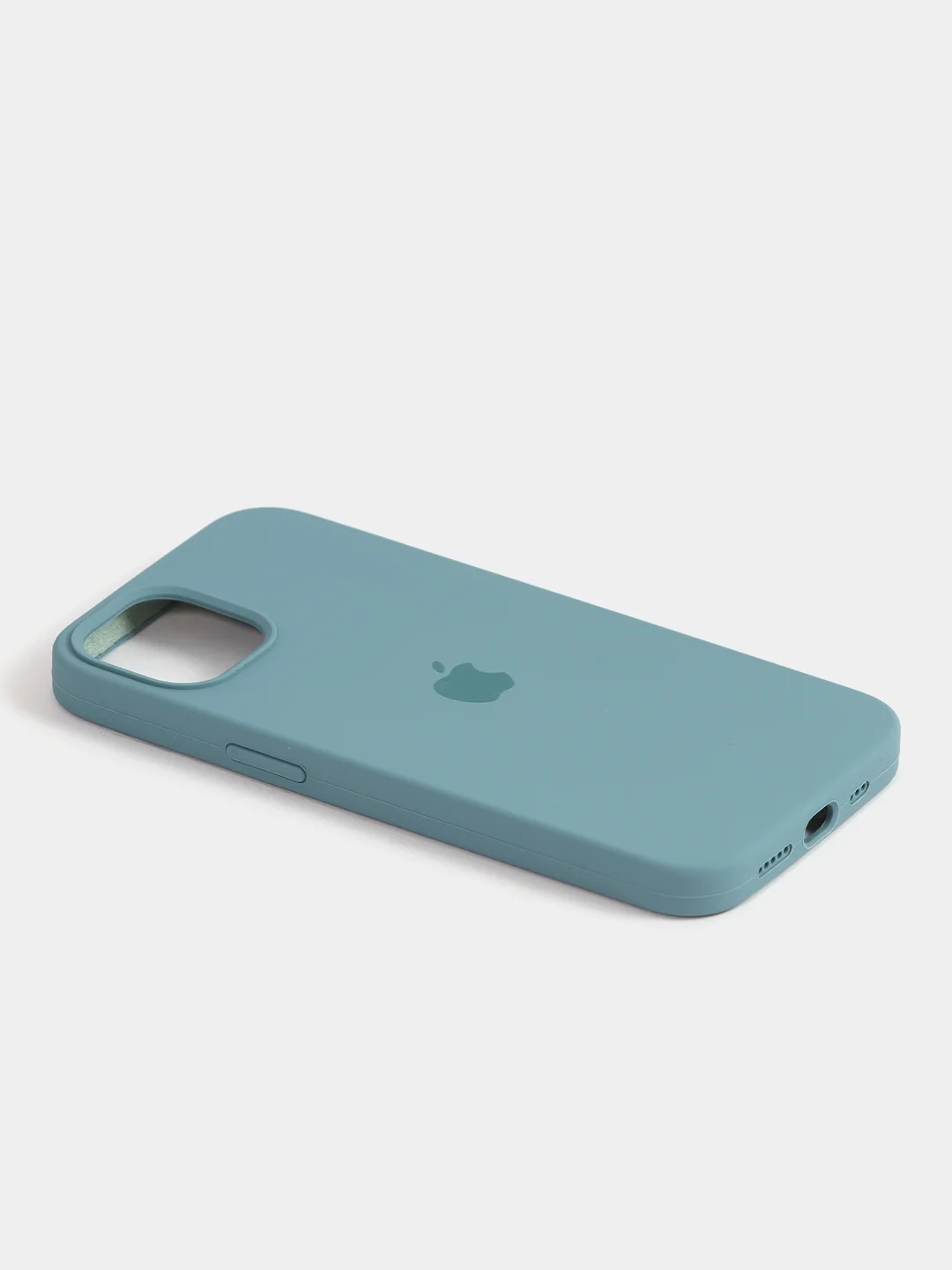 Зелёный хаки чехол Silicone Case для iPhone 13 с закрытым низом