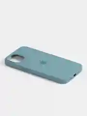 Зелёный хаки чехол Silicone Case для iPhone 13 с закрытым низом