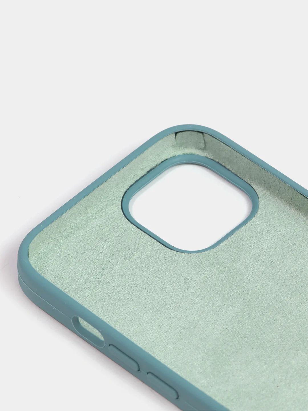 Зелёный хаки чехол Silicone Case для iPhone 13 с закрытым низом
